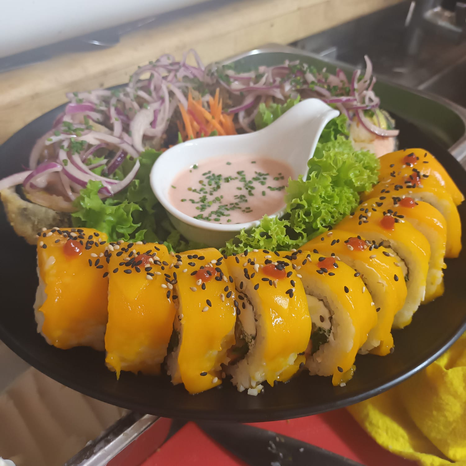 Rolls Tempura Salsa Agridulce 1